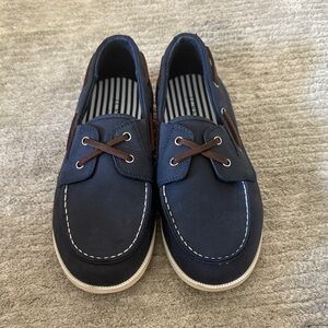 Navy Blue Men's Boat Shoes